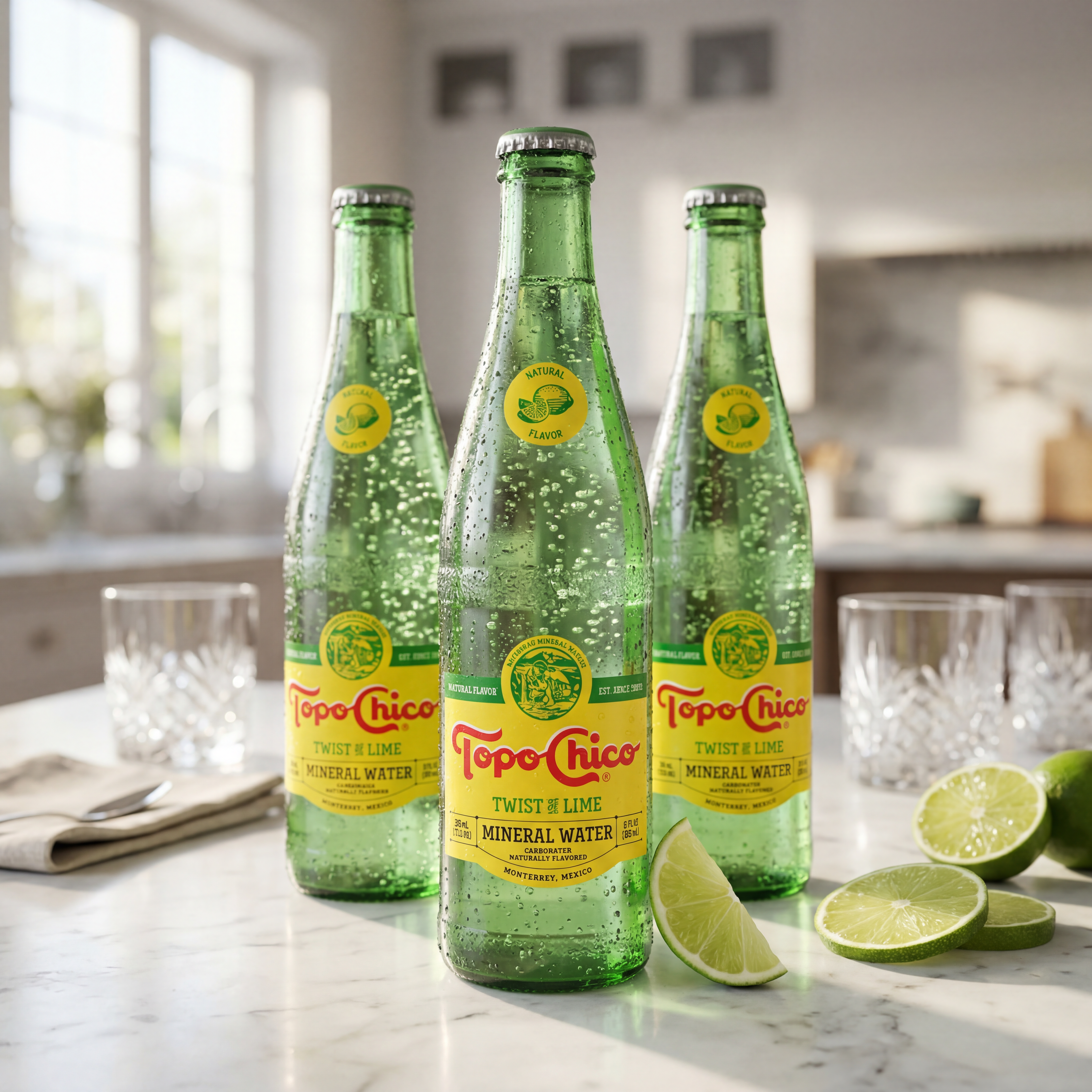 Topo Chico Twist of Lime Mineral Water – 12 Pack (12oz Glass Bottles) 🚚 FREE Shipping