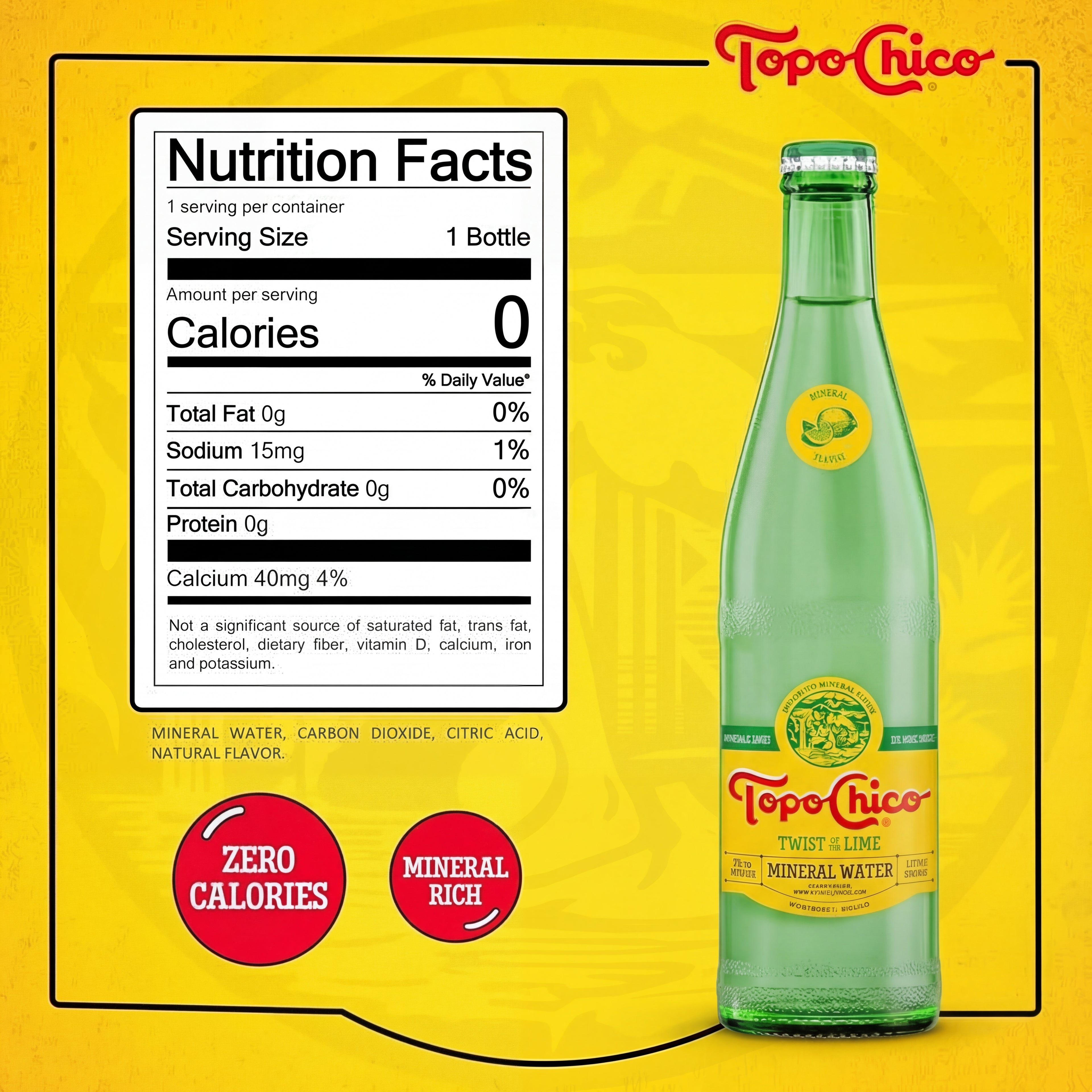 Topo Chico Twist of Lime Mineral Water – 12 Pack (12oz Glass Bottles) 🚚 FREE Shipping