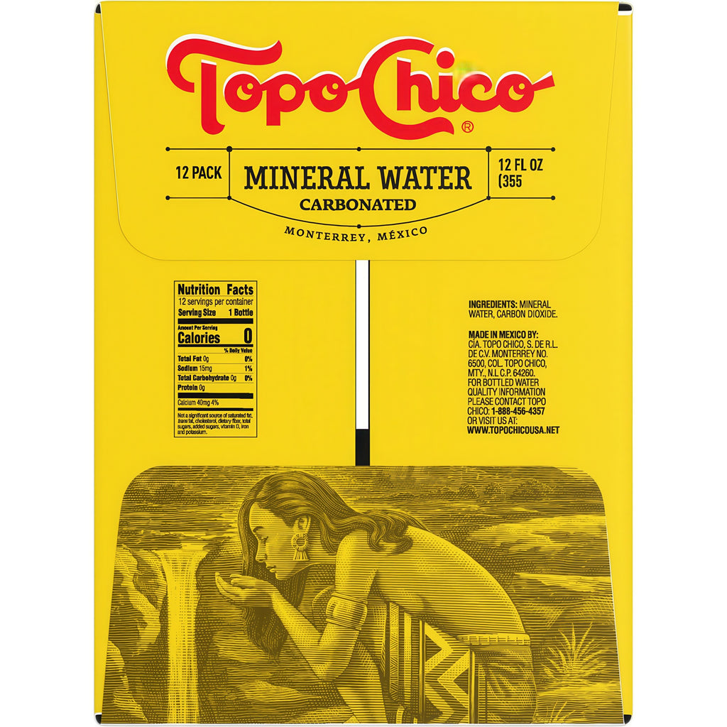 Topo Chico Mineral Water – 12 Pack (12oz Glass Bottles) 🚚 FREE Shipping